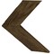 Ekena Millwork 13"W x 16"H x 3/4"D Vintage Farmhouse 3 1/2" Chevron, Barnwood Decor Collection, Reclaimed Grey DECR13X16X075CHVGY - alternate 2